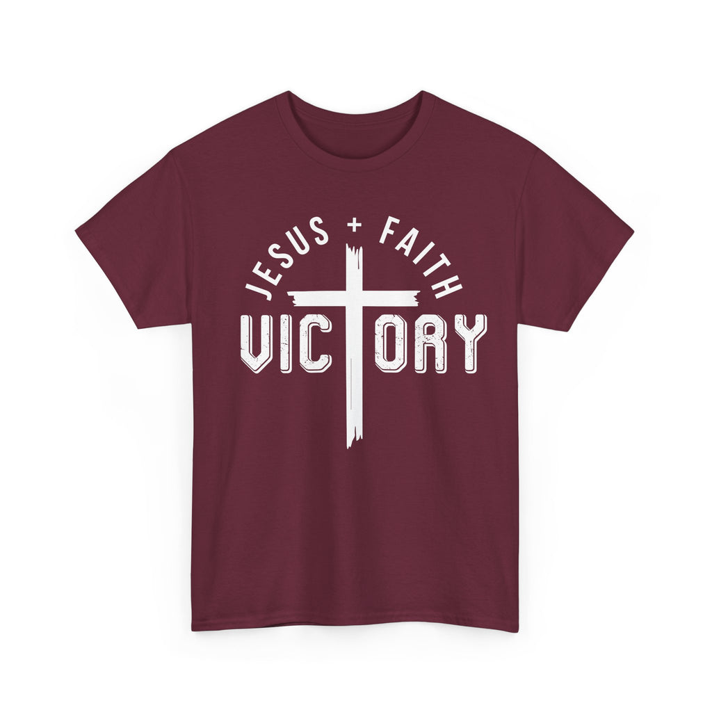 Jesus Faith Victory T-Shirt | Christian Typography Tee