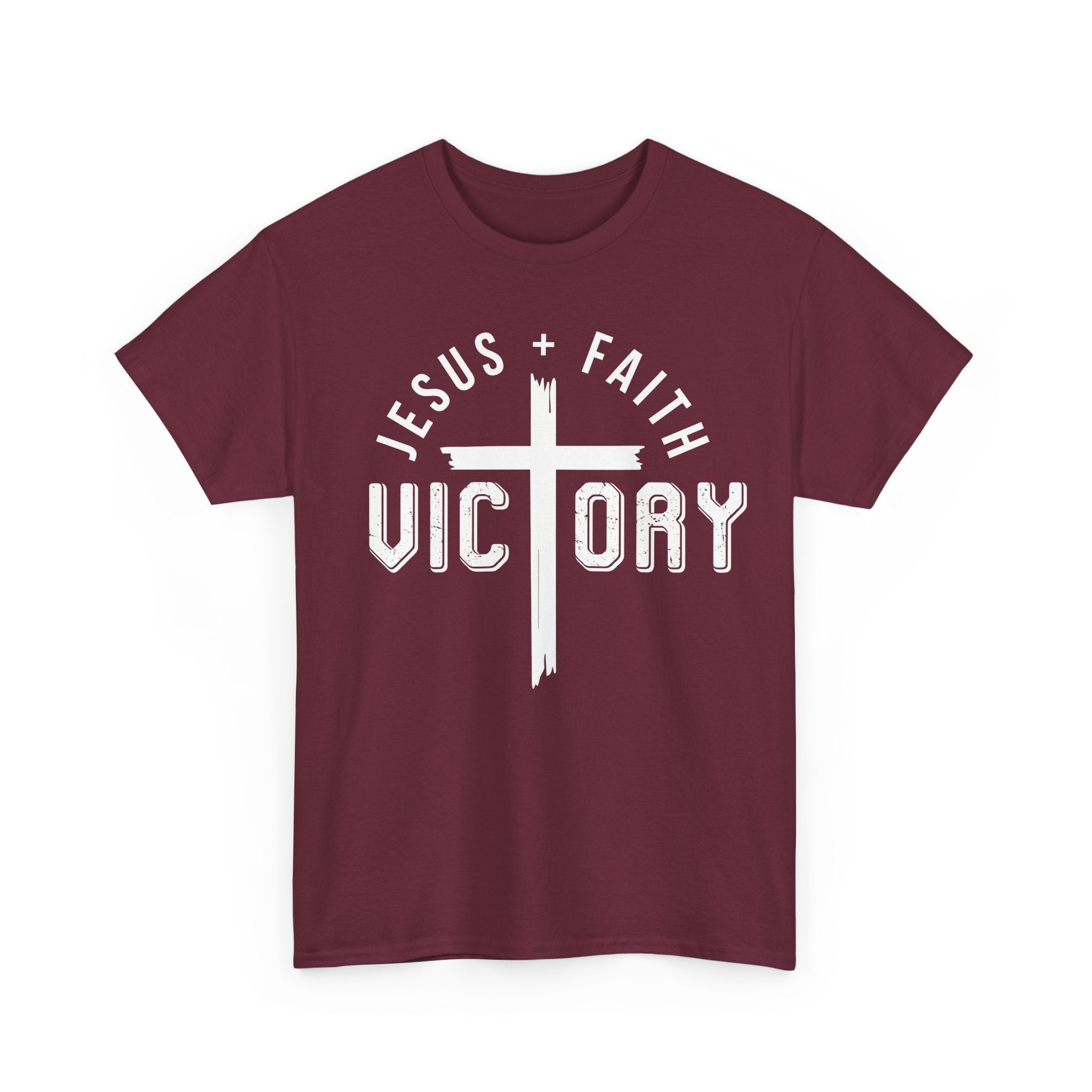 Jesus Faith Victory T-Shirt | Christian Typography Tee