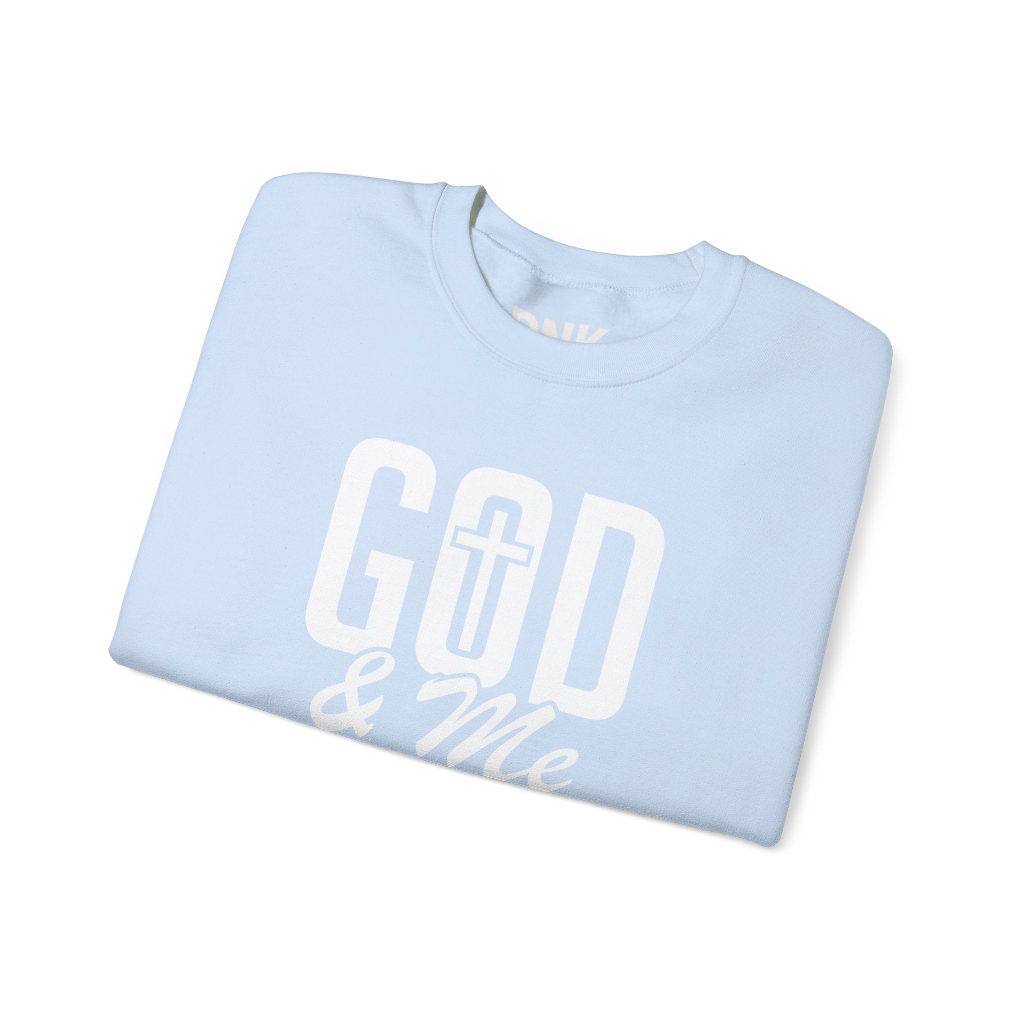 God & Me Sweatshirt | Cross Back Christian Sweater| Religious Gift| God Sweatshirt| God Is Good| Faith Sweate| Jesus Lover