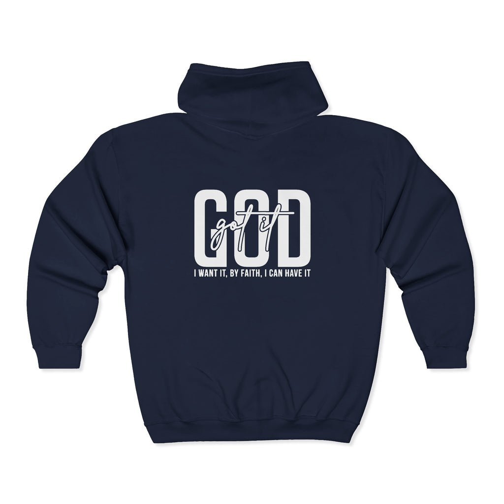 God Got It Hoodie | God In Me Zip Hoodie | Faith Hoodie | Christian GIFT | Scripture Hoodie | Motivational Hoodie | Religious Gift