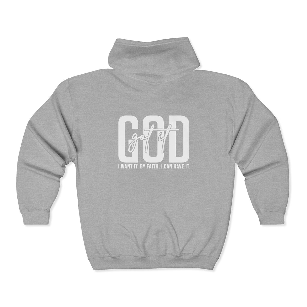 God Got It Hoodie | God In Me Zip Hoodie | Faith Hoodie | Christian GIFT | Scripture Hoodie | Motivational Hoodie | Religious Gift