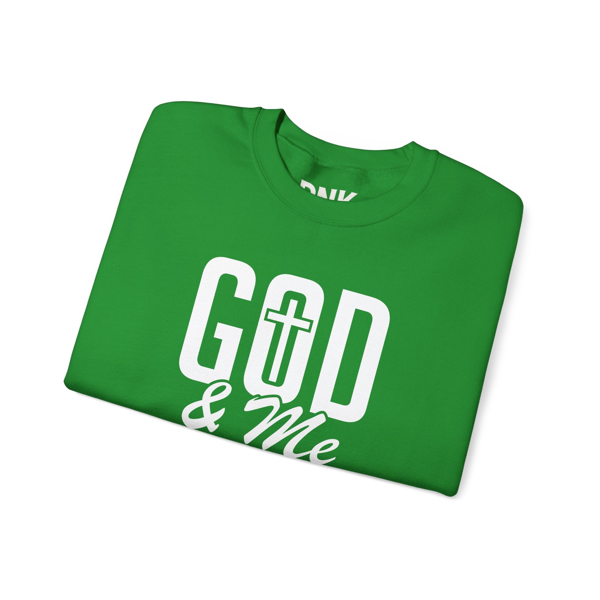 God & Me Sweatshirt | Cross Back Christian Sweater| Religious Gift| God Sweatshirt| God Is Good| Faith Sweate| Jesus Lover