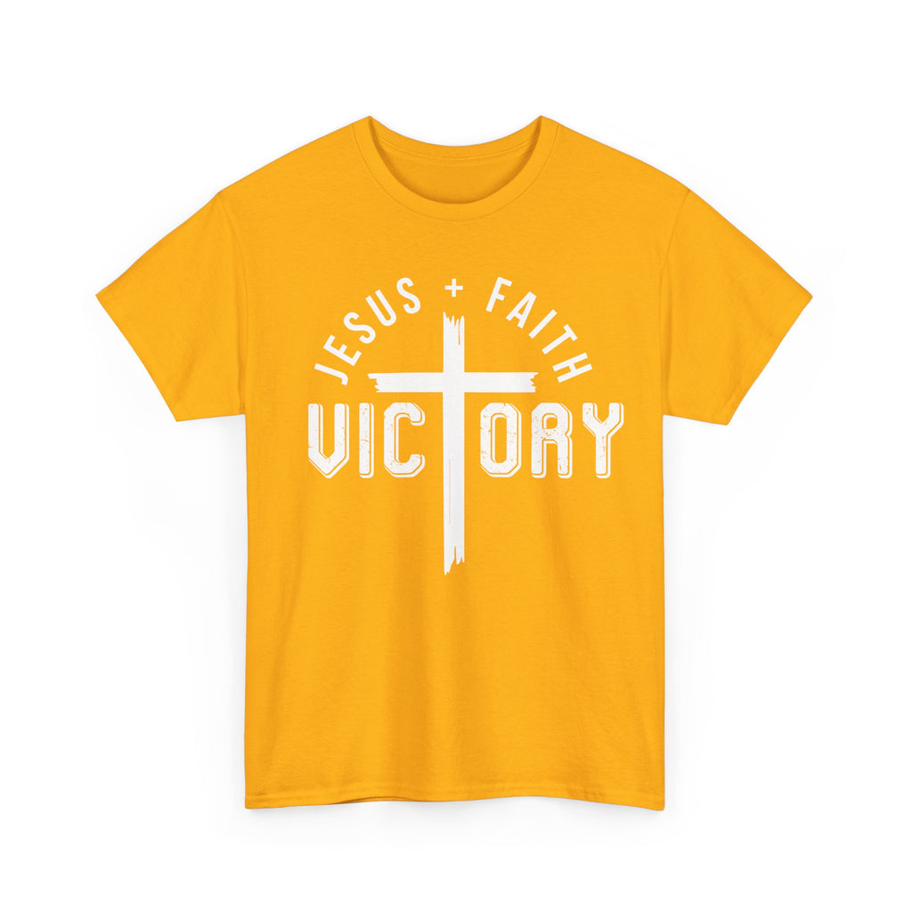 Jesus Faith Victory T-Shirt | Christian Typography Tee