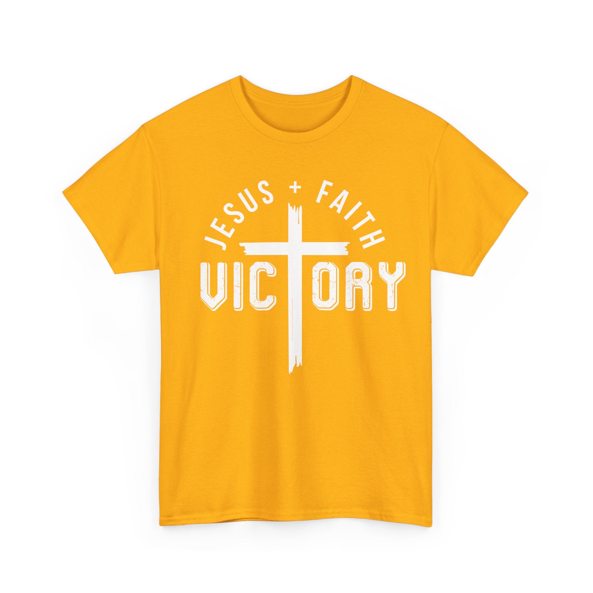 Jesus Faith Victory T-Shirt | Christian Typography Tee