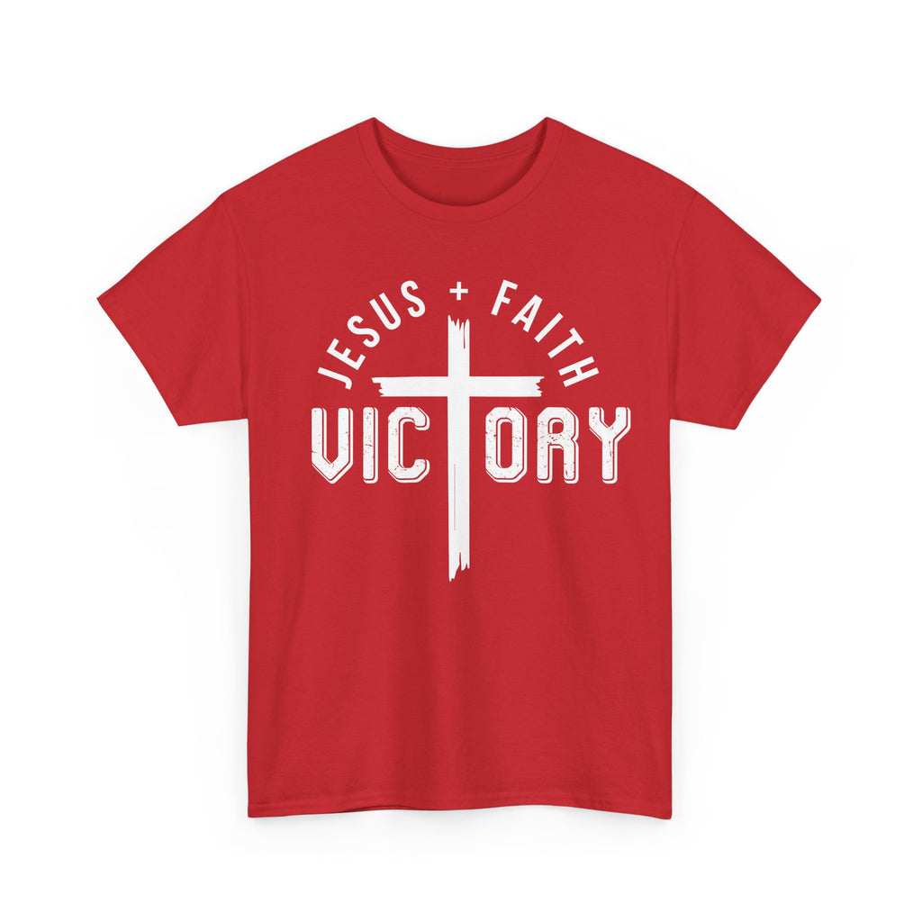 Jesus Faith Victory T-Shirt | Christian Typography Tee