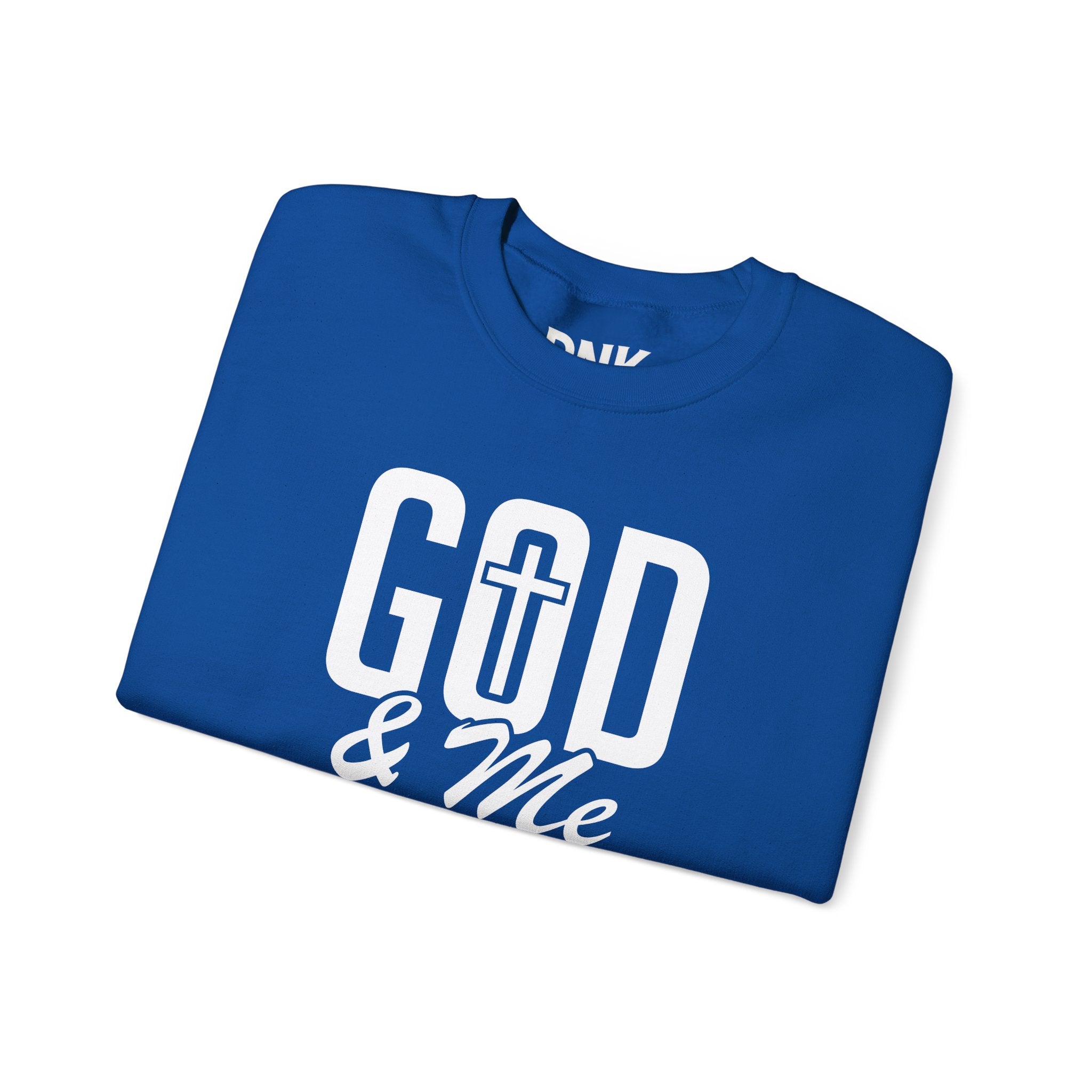God & Me Sweatshirt | Cross Back Christian Sweater| Religious Gift| God Sweatshirt| God Is Good| Faith Sweate| Jesus Lover