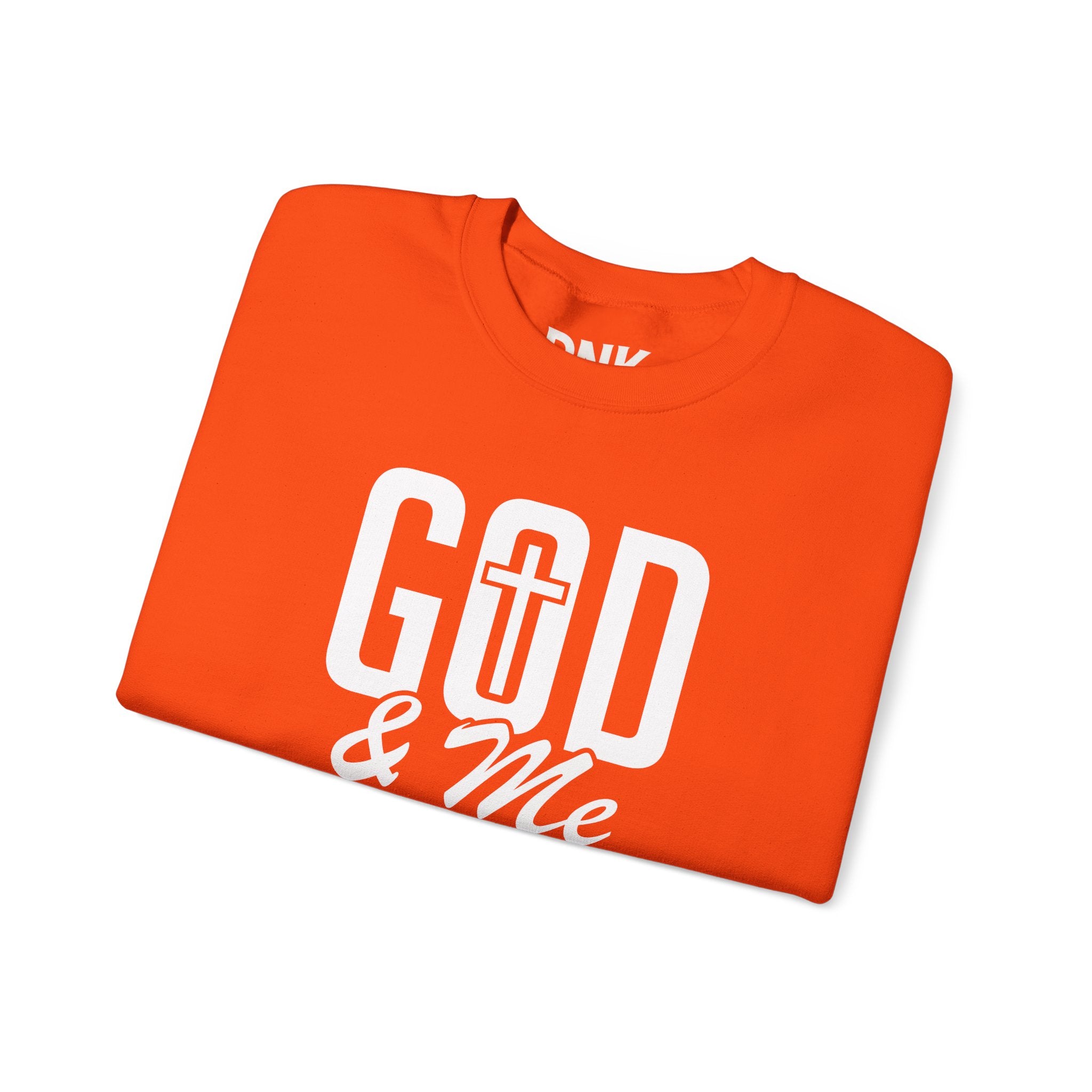 God & Me Sweatshirt | Cross Back Christian Sweater| Religious Gift| God Sweatshirt| God Is Good| Faith Sweate| Jesus Lover