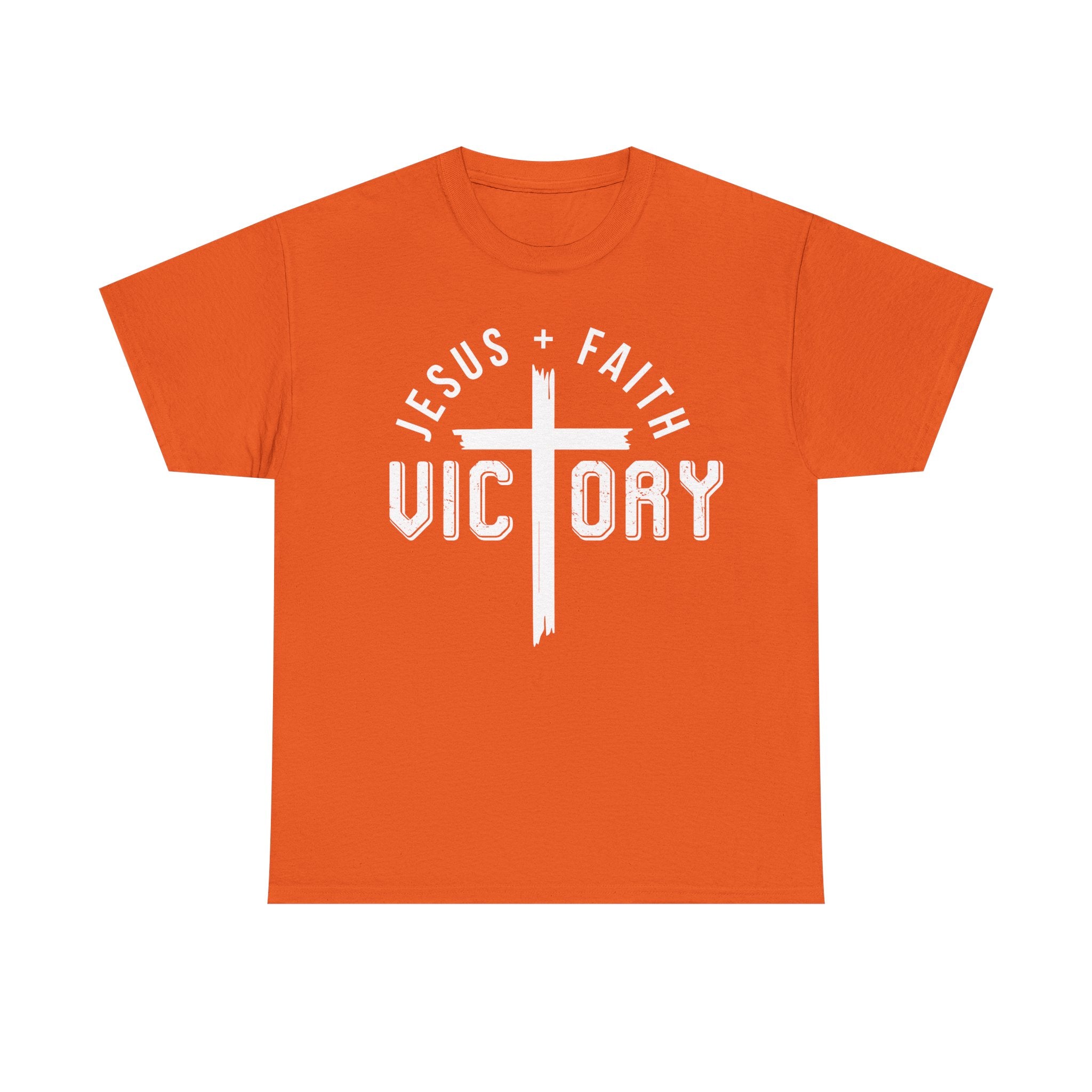 Jesus Faith Victory T-Shirt | Christian Typography Tee