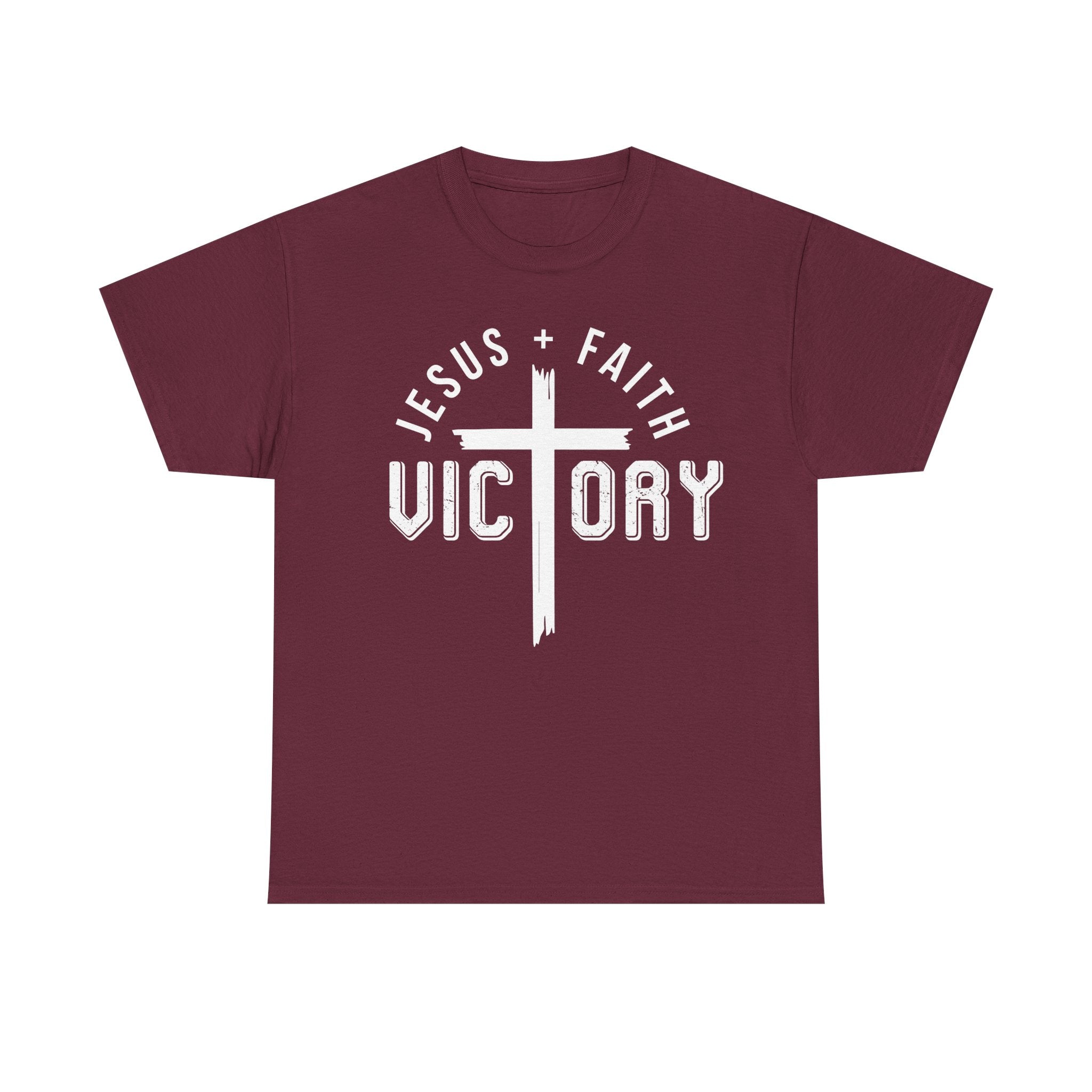 Jesus Faith Victory T-Shirt | Christian Typography Tee