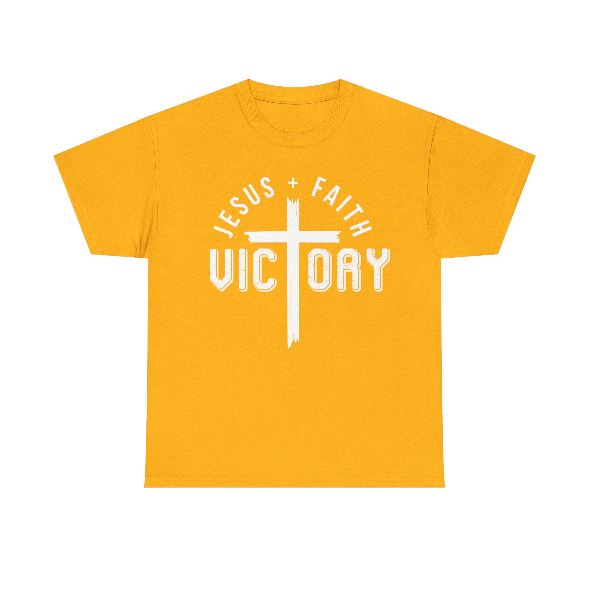 Jesus Faith Victory T-Shirt | Christian Typography Tee