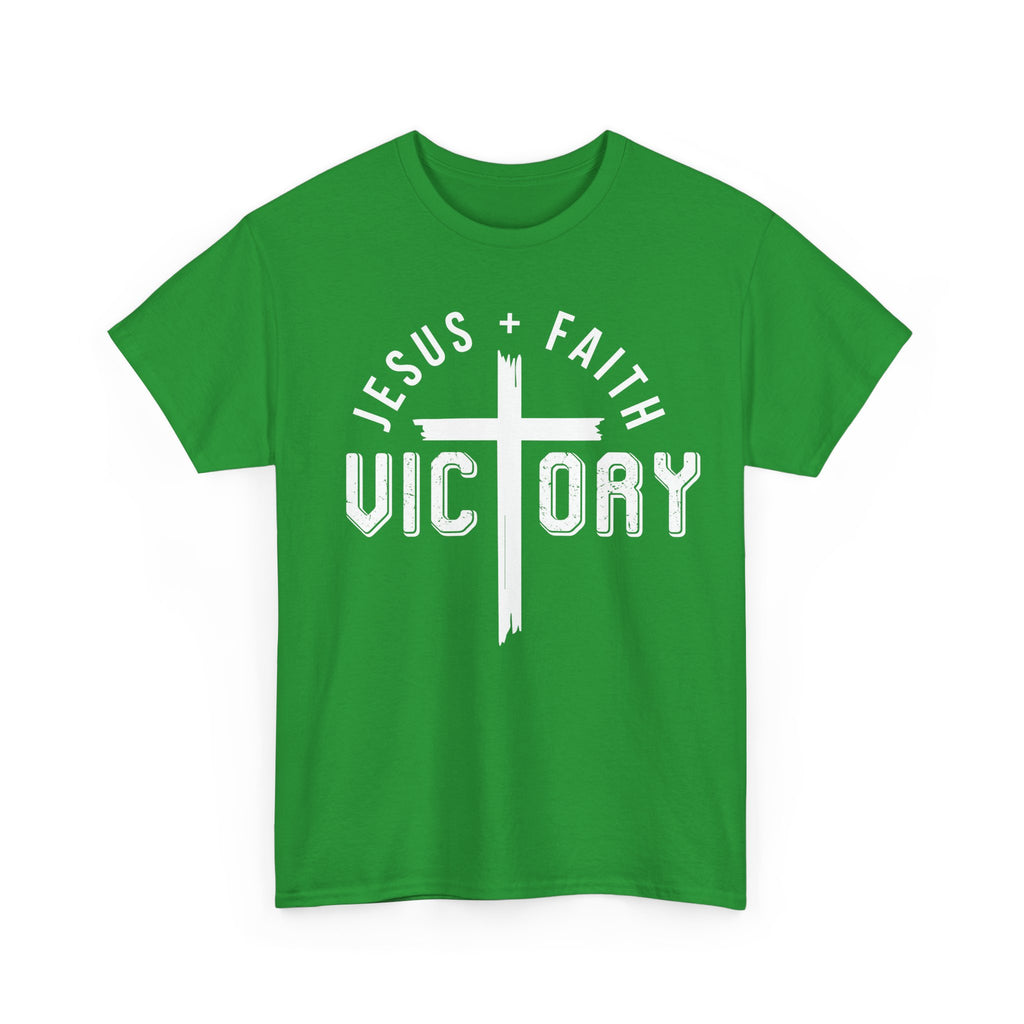 Jesus Faith Victory T-Shirt | Christian Typography Tee