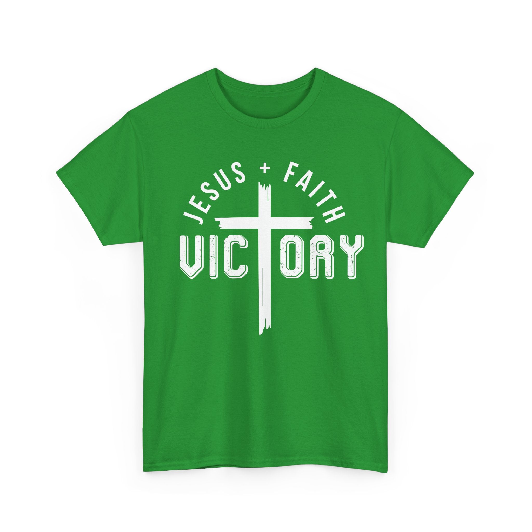Jesus Faith Victory T-Shirt | Christian Typography Tee