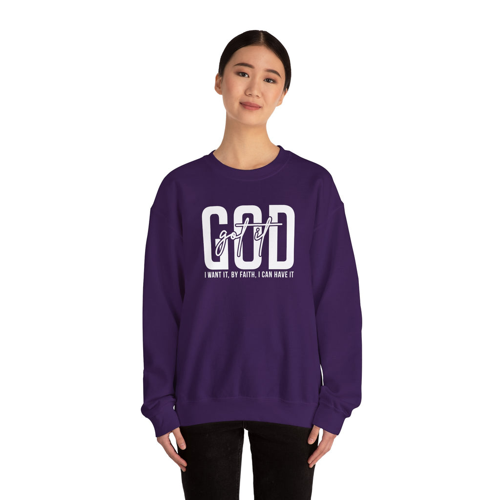 GOD GOT IT| I Want It| By Faith|  I Can Have It | Christian Sweatshirt |Christian Outfit|God Is Good| Religious Shirt| Religious Gift
