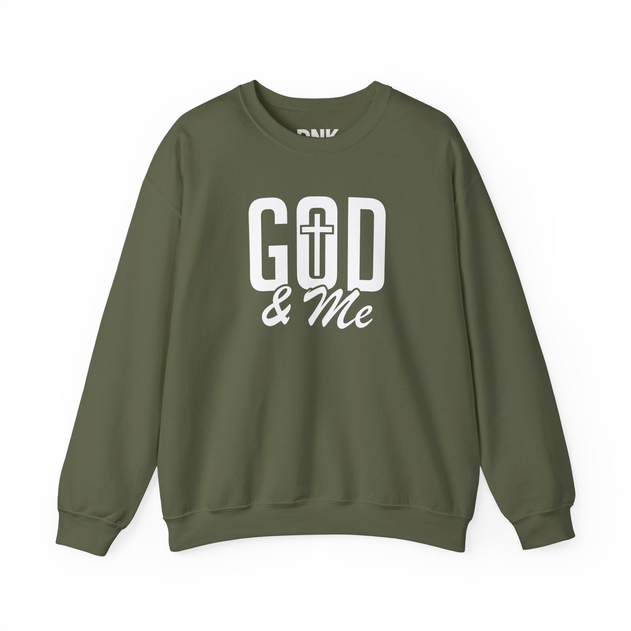 God & Me Sweatshirt | Cross Back Christian Sweater| Religious Gift| God Sweatshirt| God Is Good| Faith Sweate| Jesus Lover