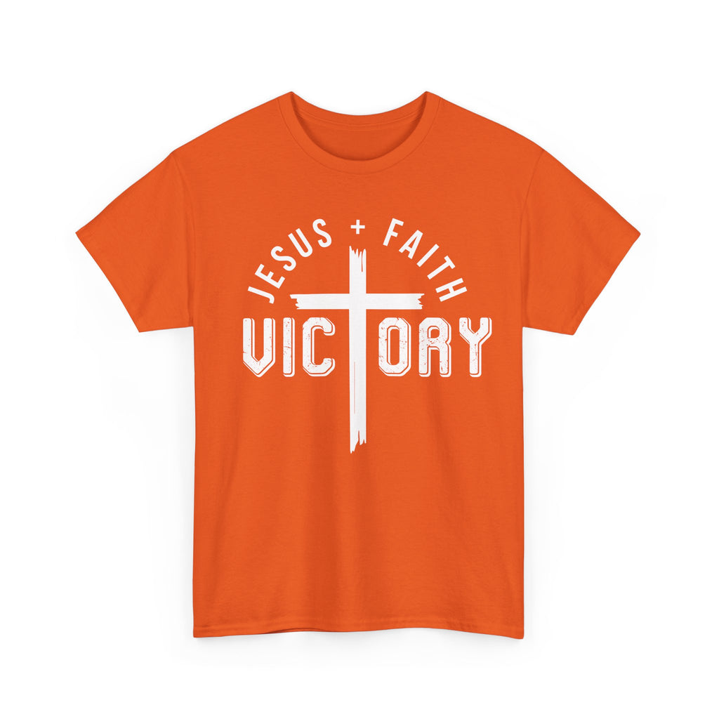 Jesus Faith Victory T-Shirt | Christian Typography Tee