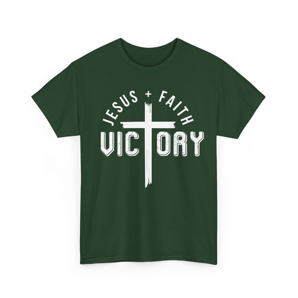 Jesus Faith Victory T-Shirt | Christian Typography Tee