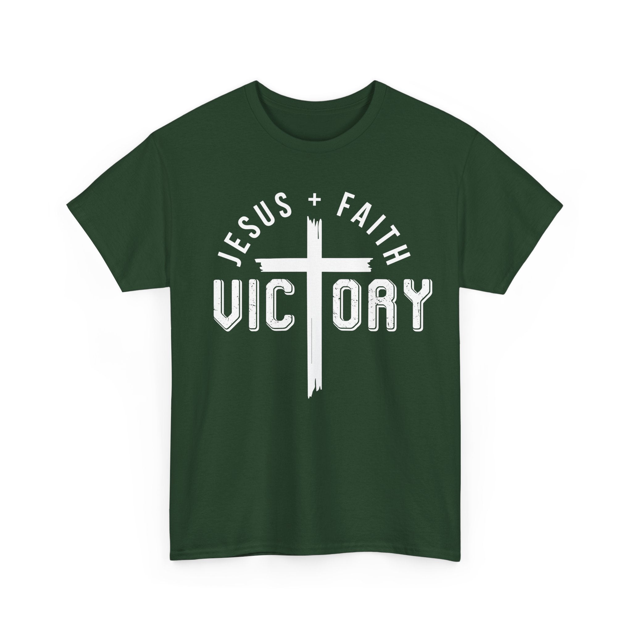 Jesus Faith Victory T-Shirt | Christian Typography Tee