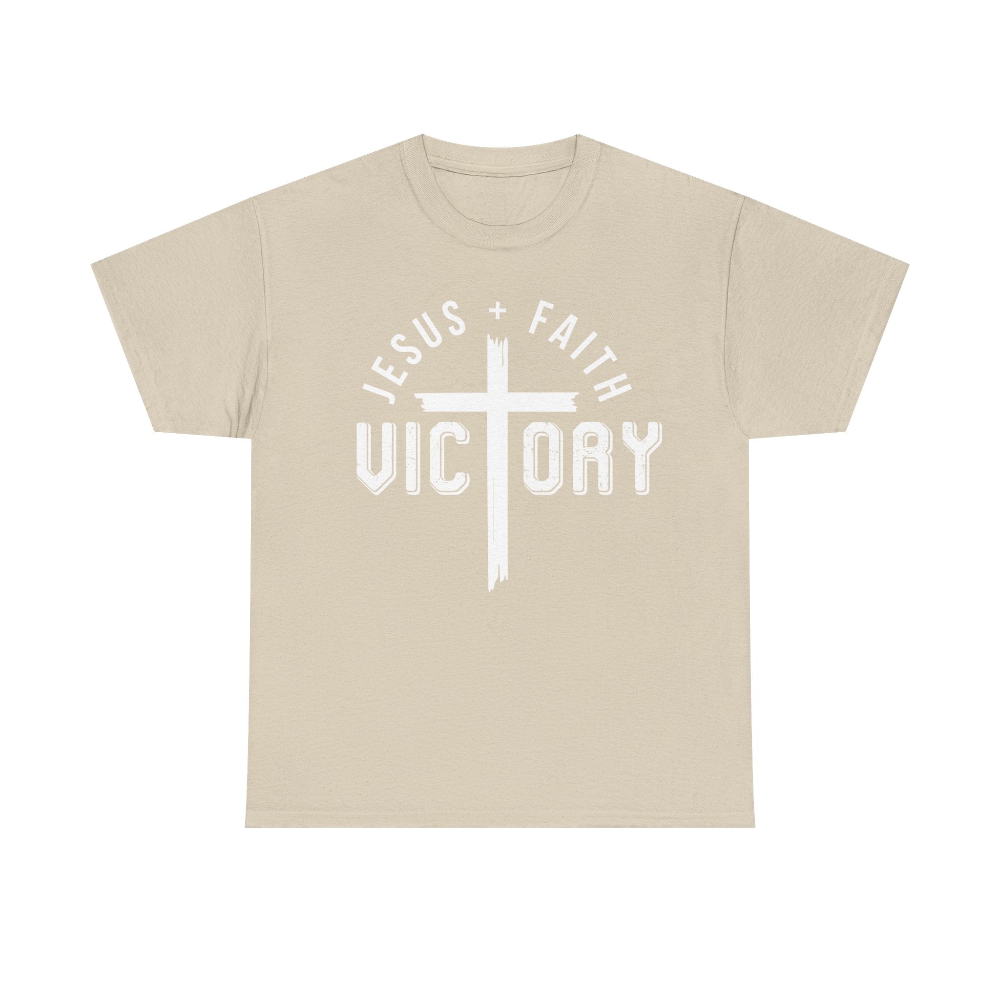 Jesus Faith Victory T-Shirt | Christian Typography Tee