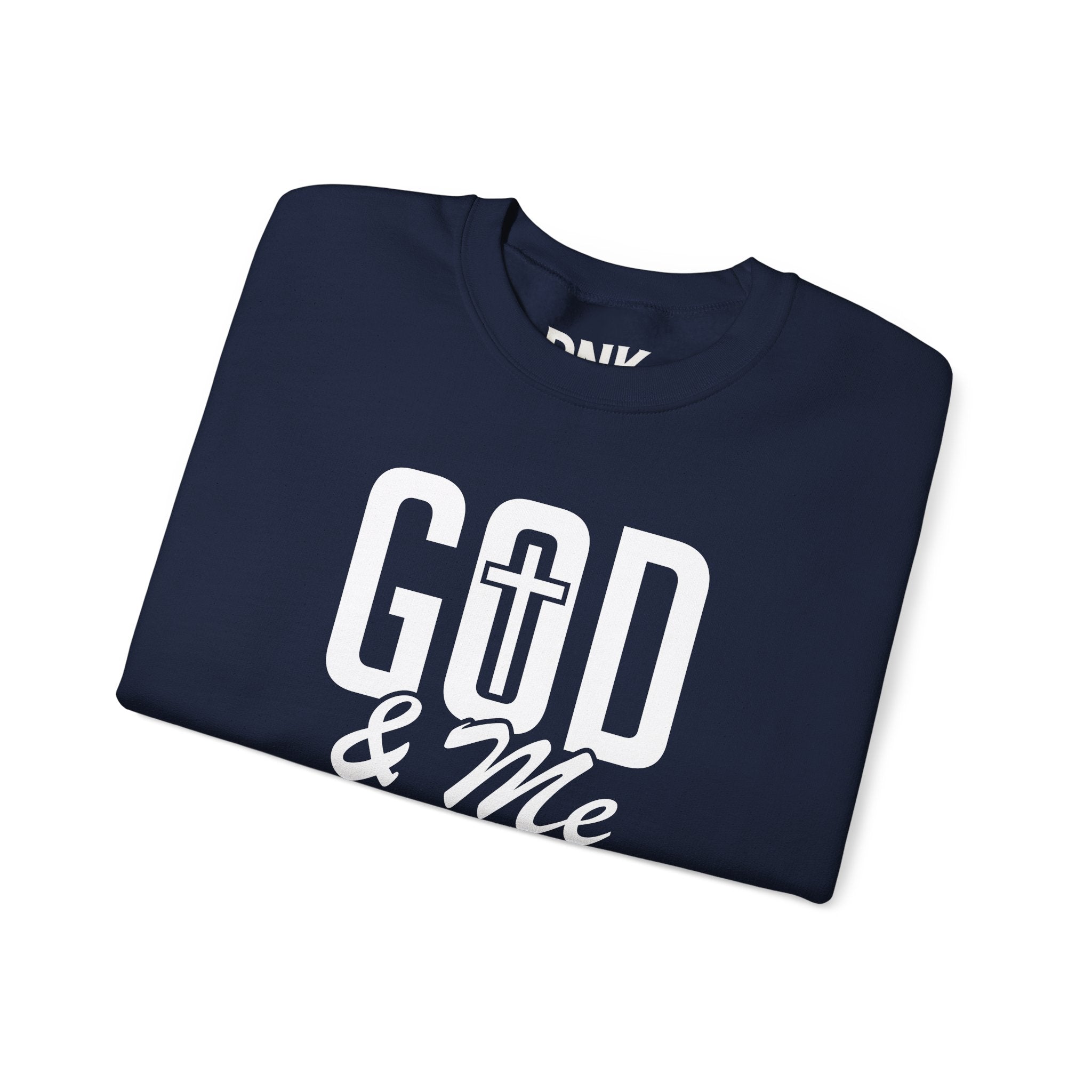 God & Me Sweatshirt | Cross Back Christian Sweater| Religious Gift| God Sweatshirt| God Is Good| Faith Sweate| Jesus Lover