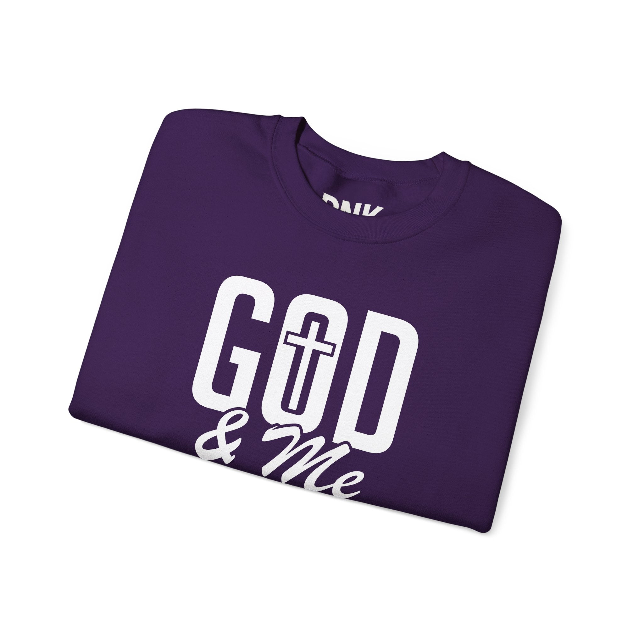God & Me Sweatshirt | Cross Back Christian Sweater| Religious Gift| God Sweatshirt| God Is Good| Faith Sweate| Jesus Lover