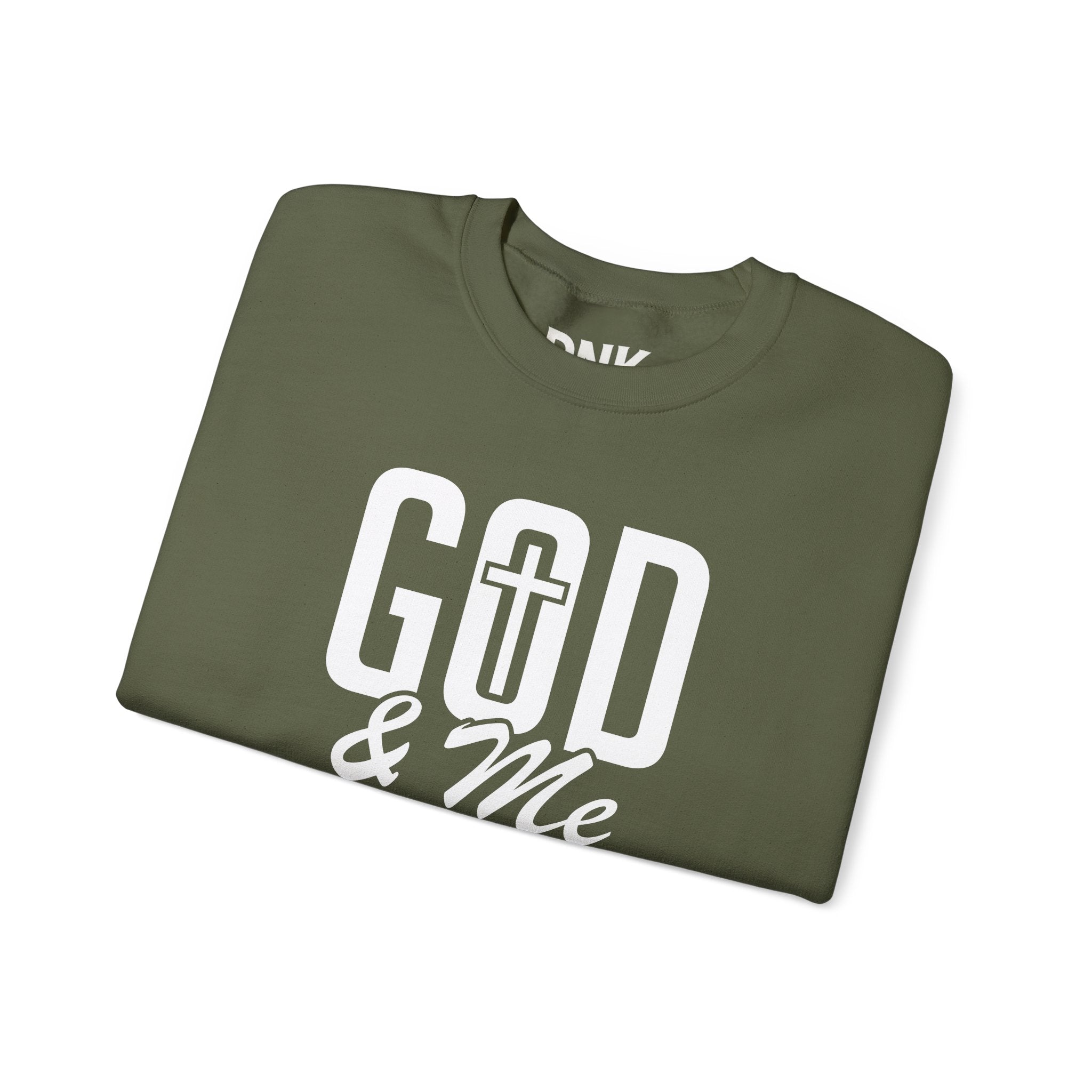 God & Me Sweatshirt | Cross Back Christian Sweater| Religious Gift| God Sweatshirt| God Is Good| Faith Sweate| Jesus Lover
