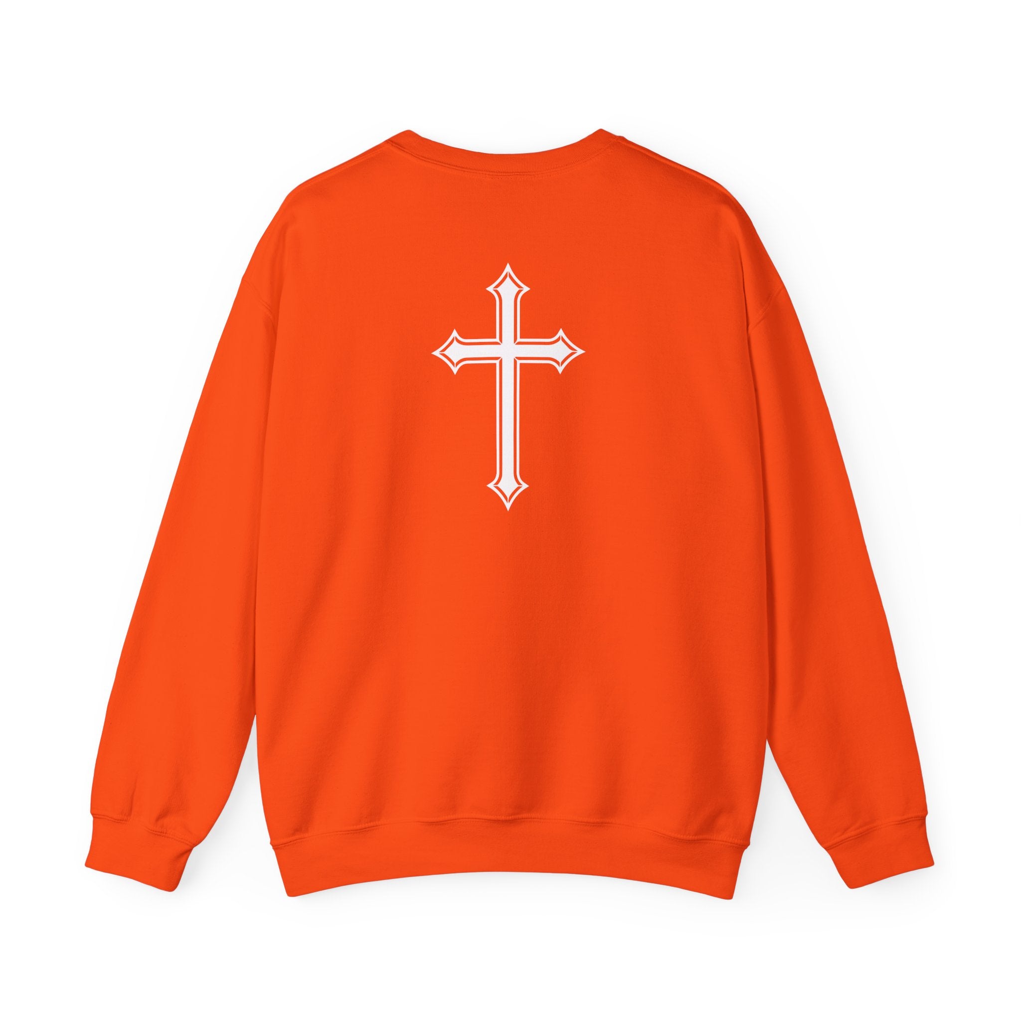 Too Blessed to Listen to the Mess Sweatshirt|Cross on Back | Christian Sweatshirt| Bible Verse Hoodie | Religious Shirt| Faith Tee
