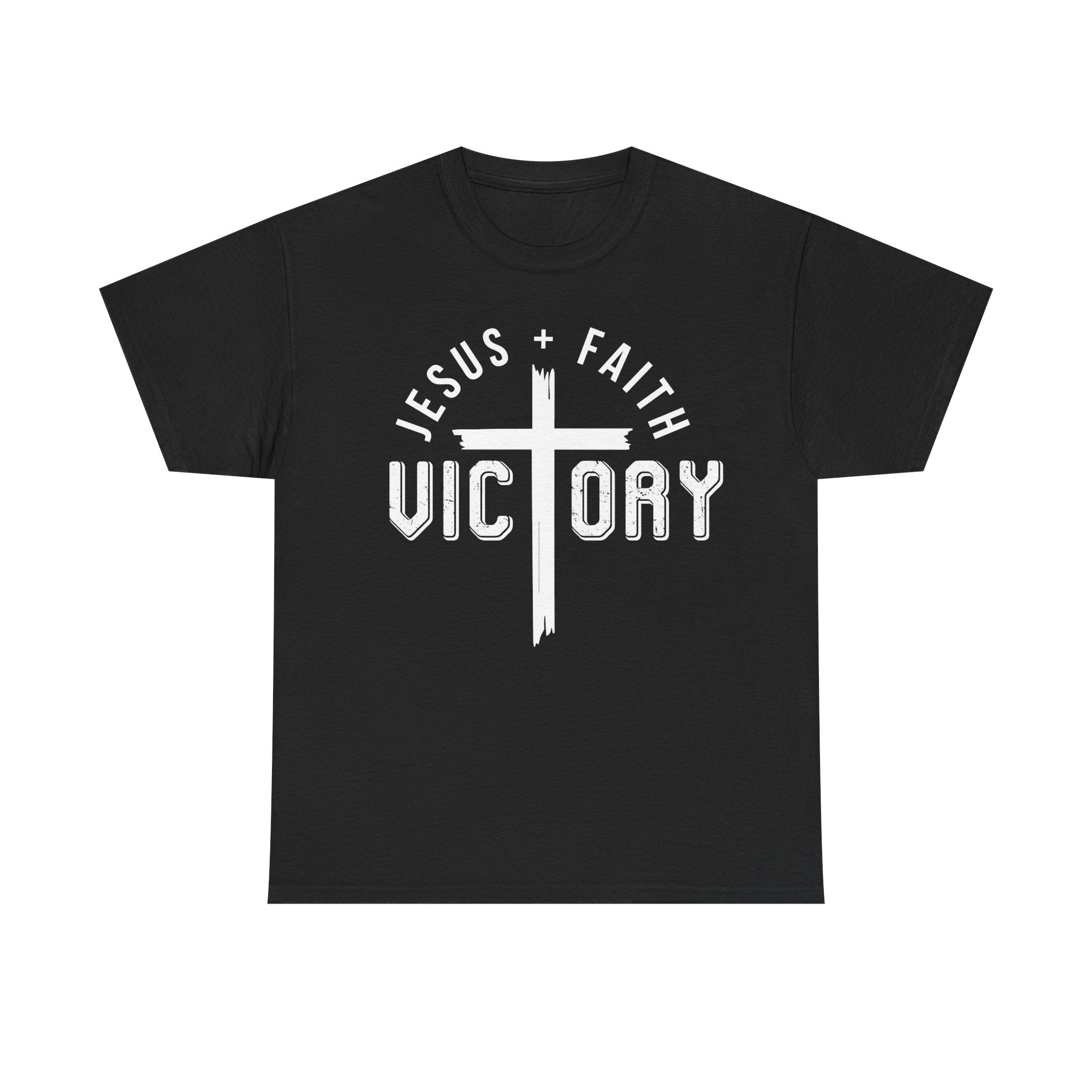 Jesus Faith Victory T-Shirt | Christian Typography Tee