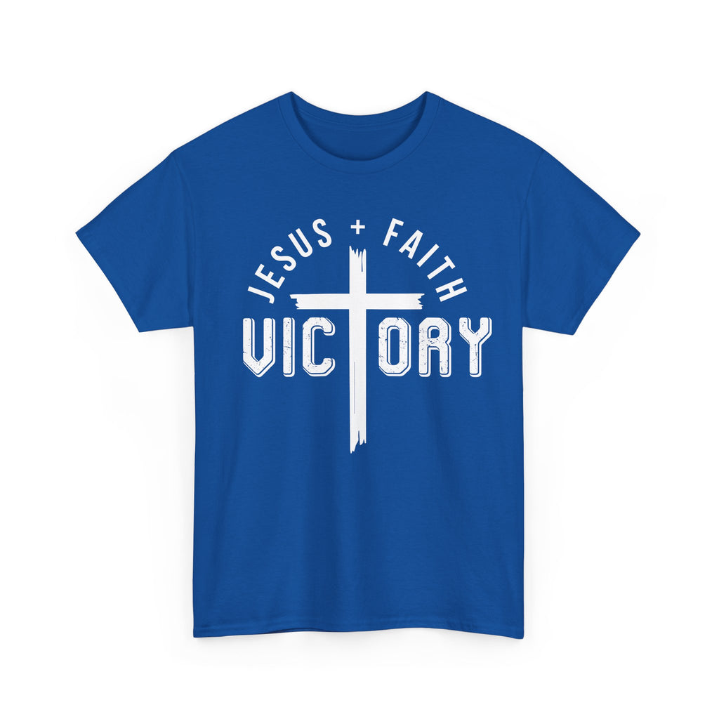 Jesus Faith Victory T-Shirt | Christian Typography Tee