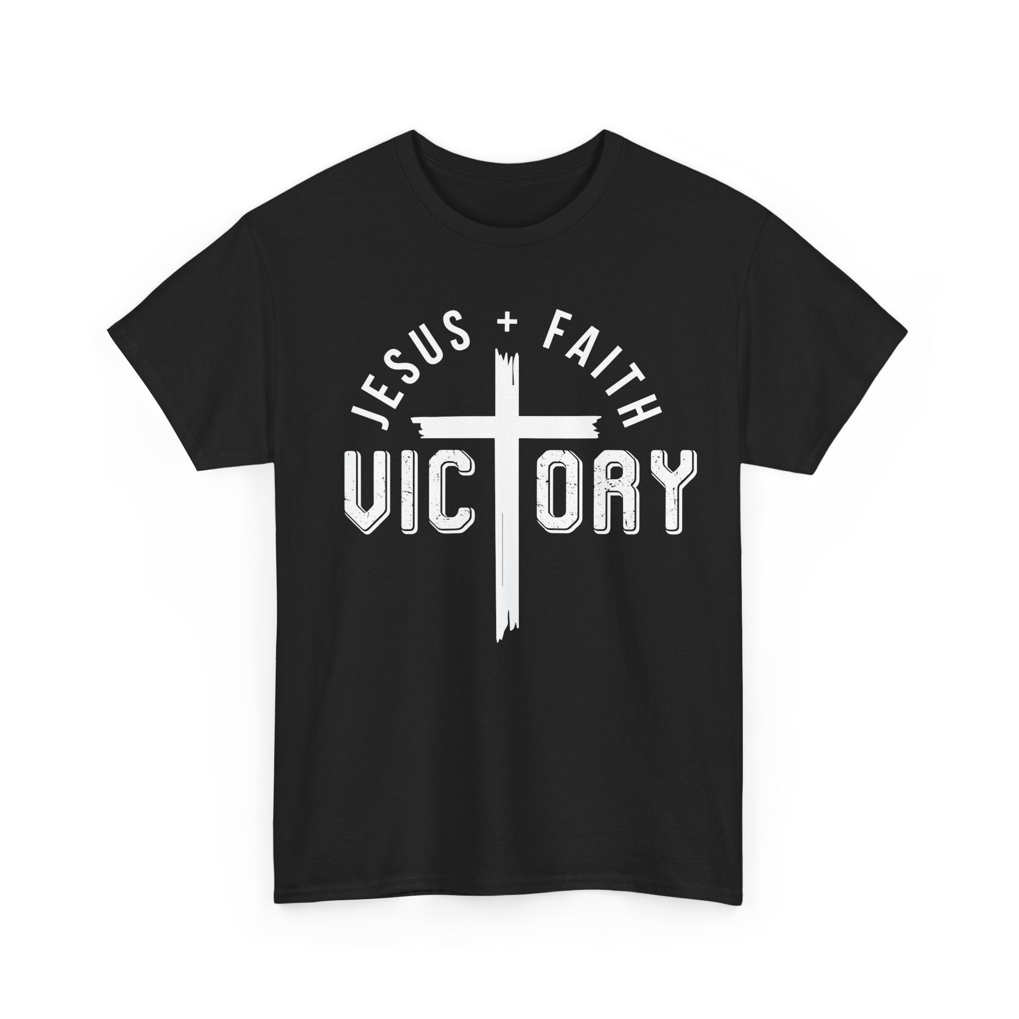 Jesus Faith Victory T-Shirt | Christian Typography Tee