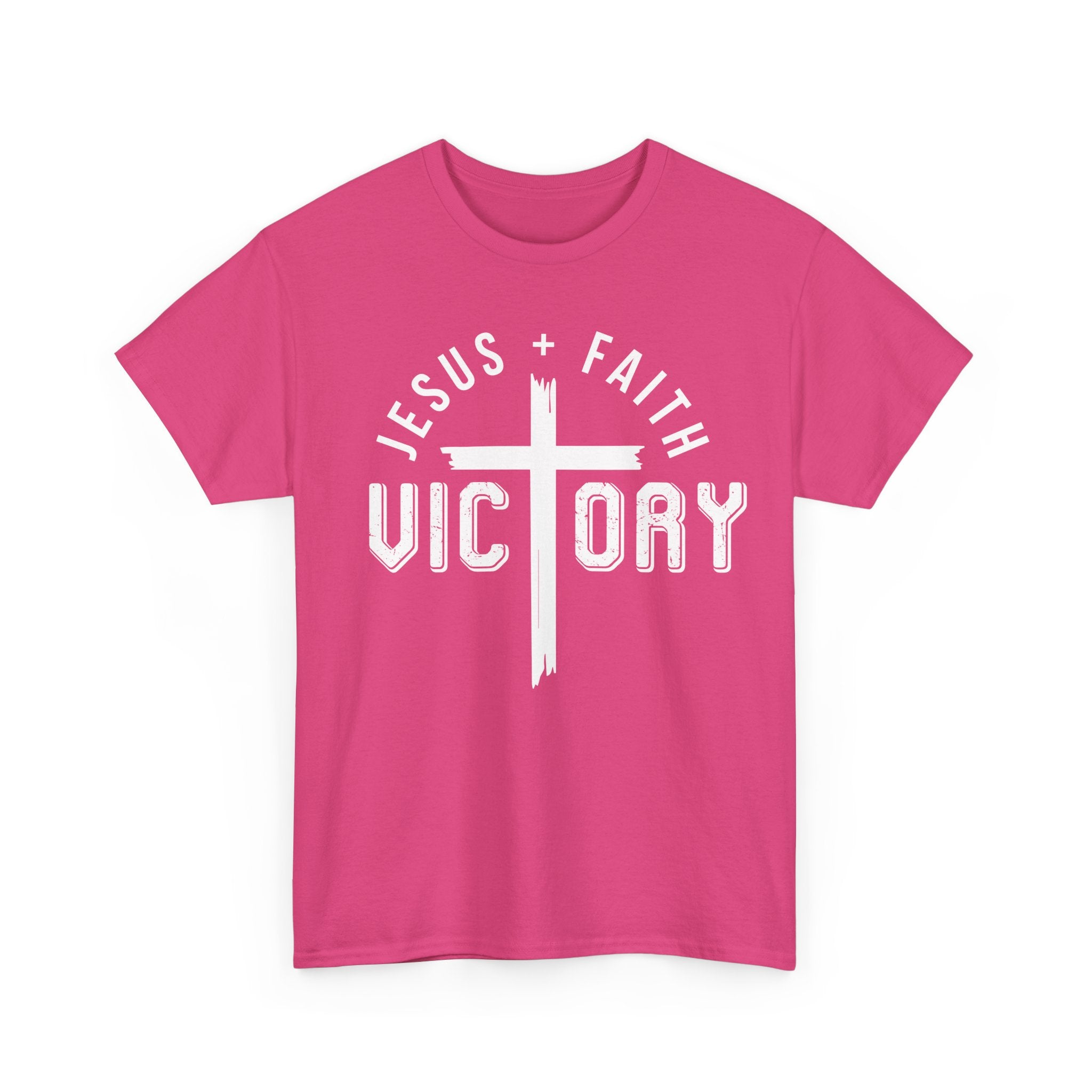 Jesus Faith Victory T-Shirt | Christian Typography Tee