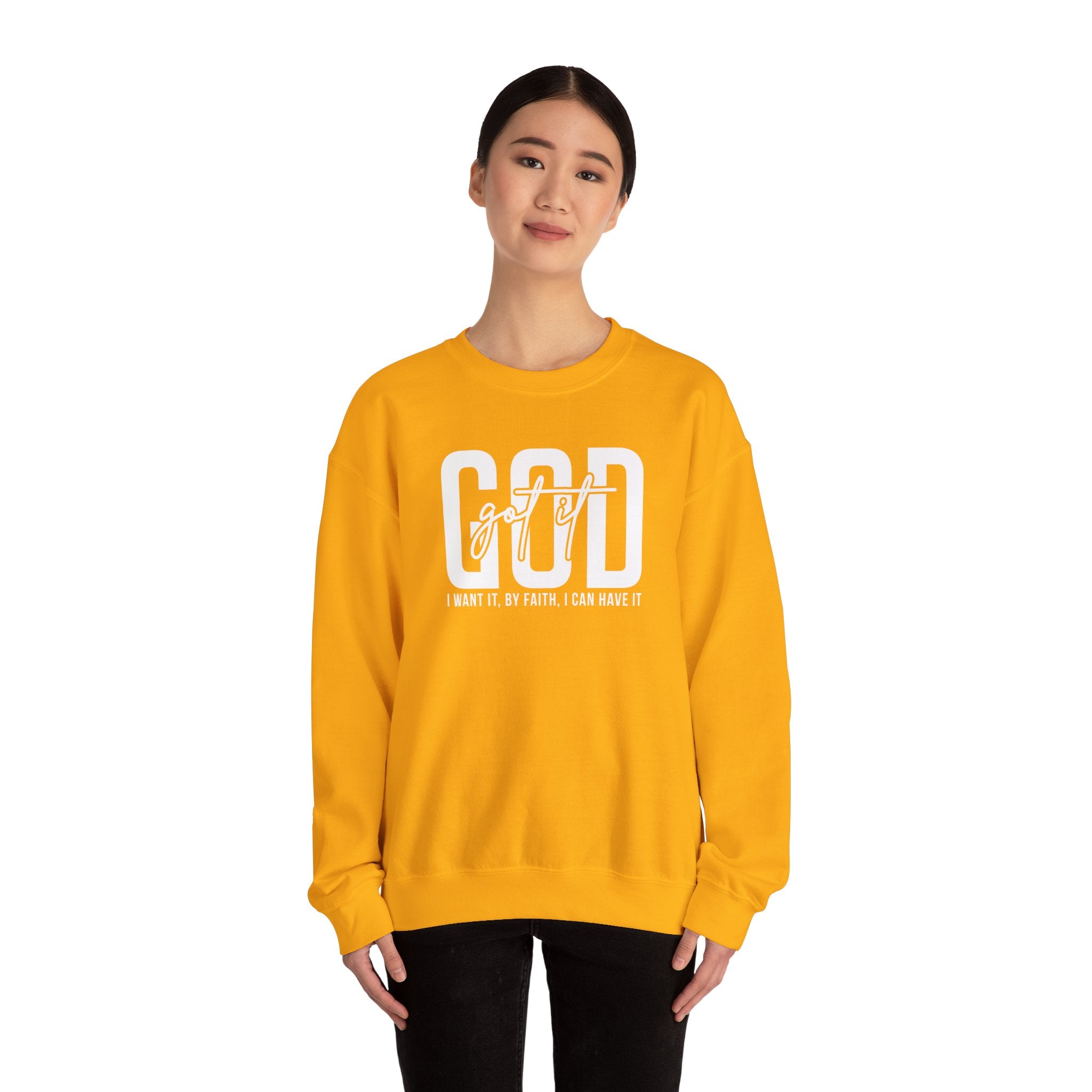 GOD GOT IT| I Want It| By Faith|  I Can Have It | Christian Sweatshirt |Christian Outfit|God Is Good| Religious Shirt| Religious Gift