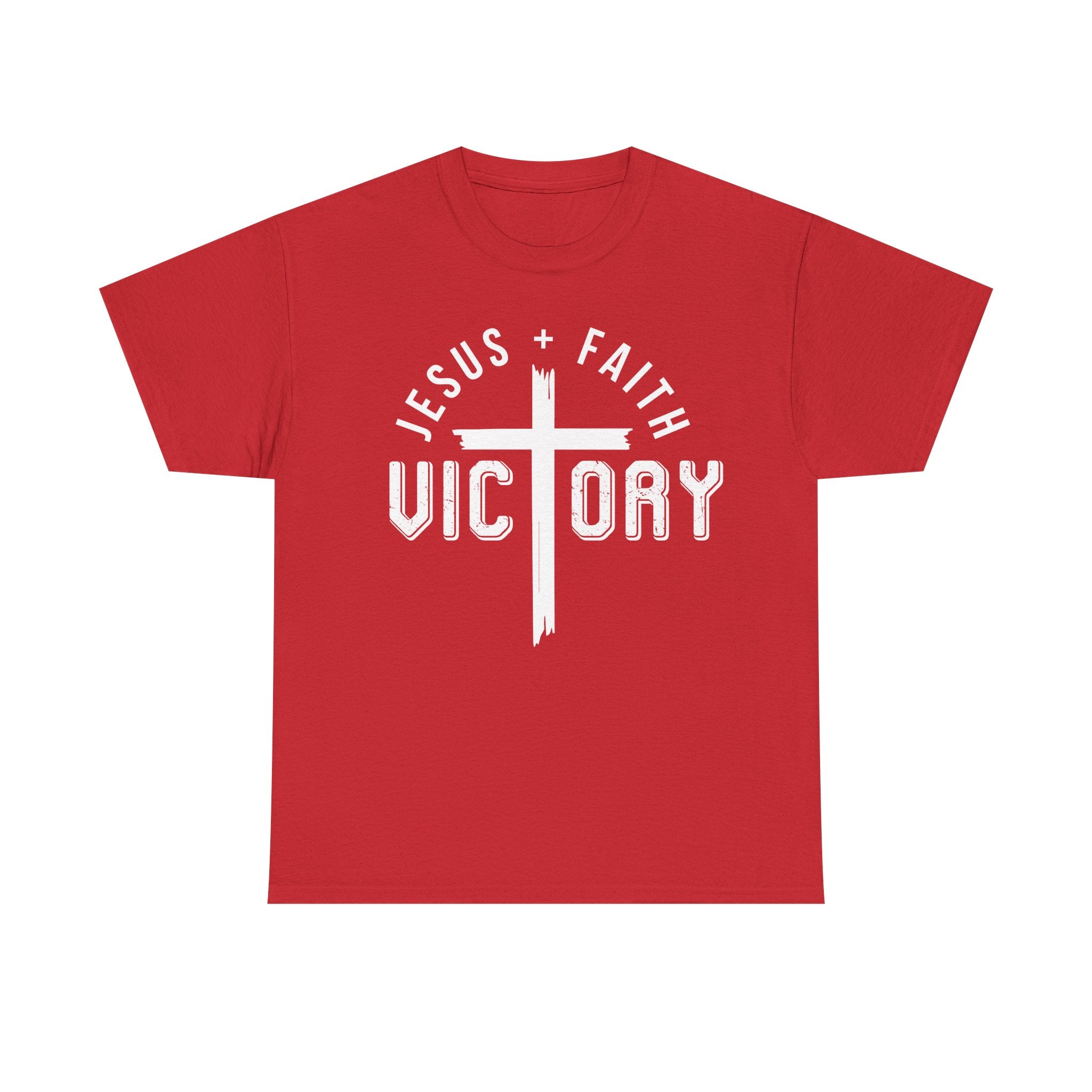Jesus Faith Victory T-Shirt | Christian Typography Tee