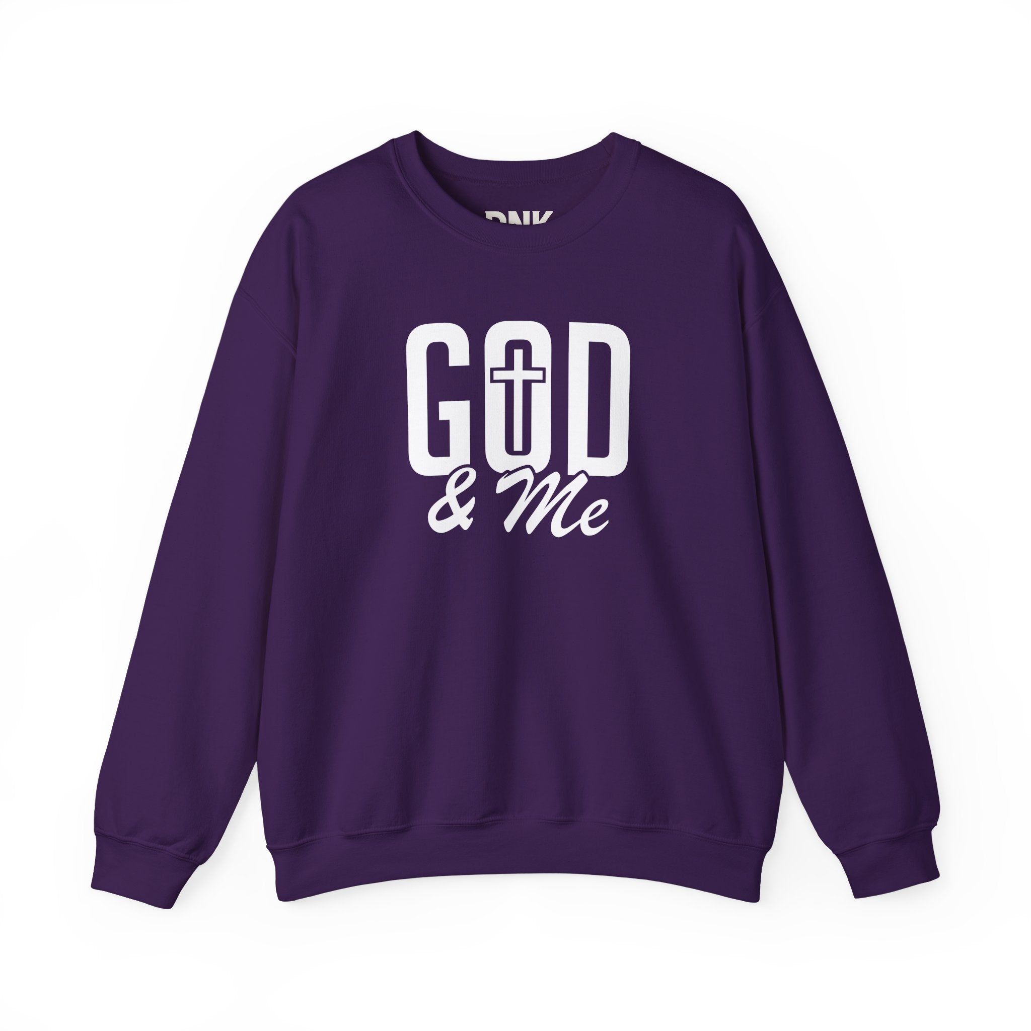 God & Me Sweatshirt | Cross Back Christian Sweater| Religious Gift| God Sweatshirt| God Is Good| Faith Sweate| Jesus Lover