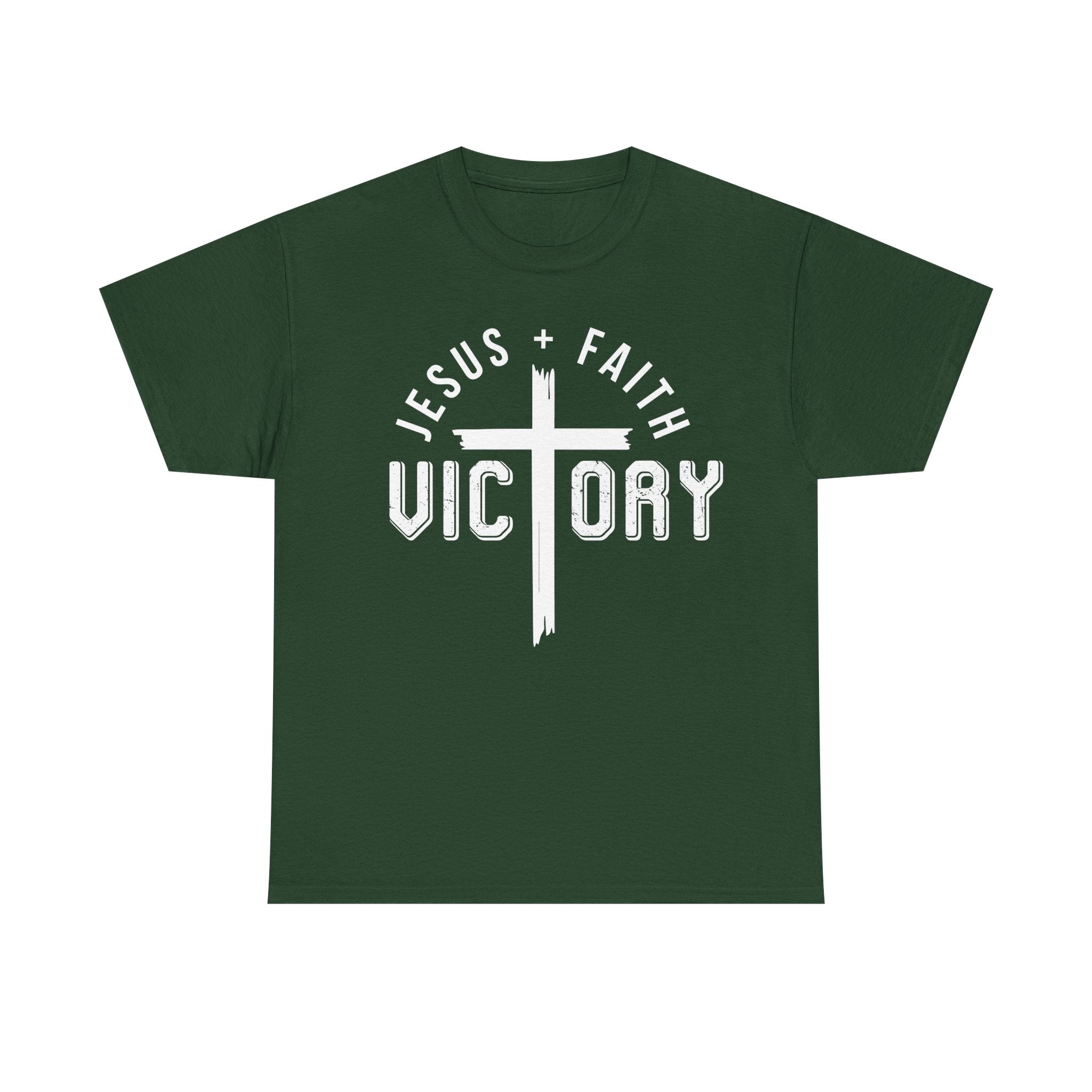 Jesus Faith Victory T-Shirt | Christian Typography Tee