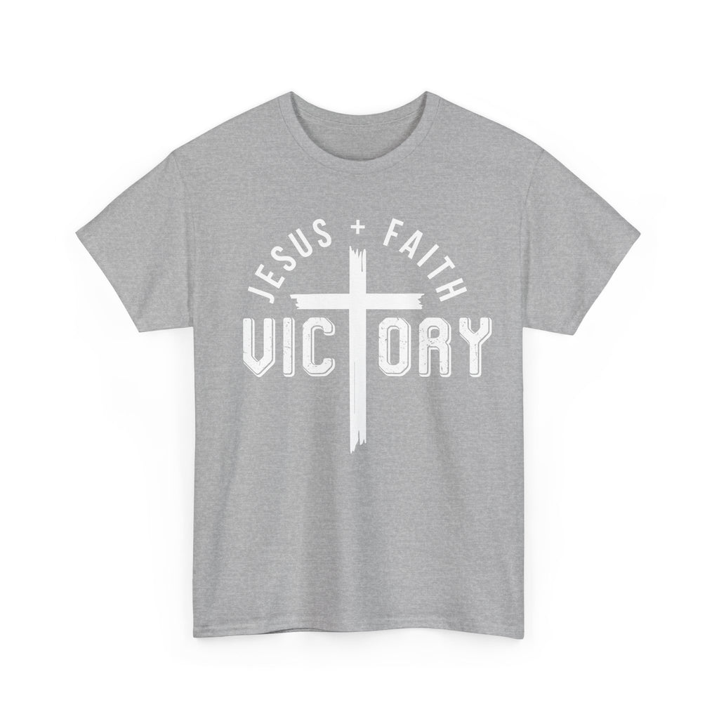 Jesus Faith Victory T-Shirt | Christian Typography Tee