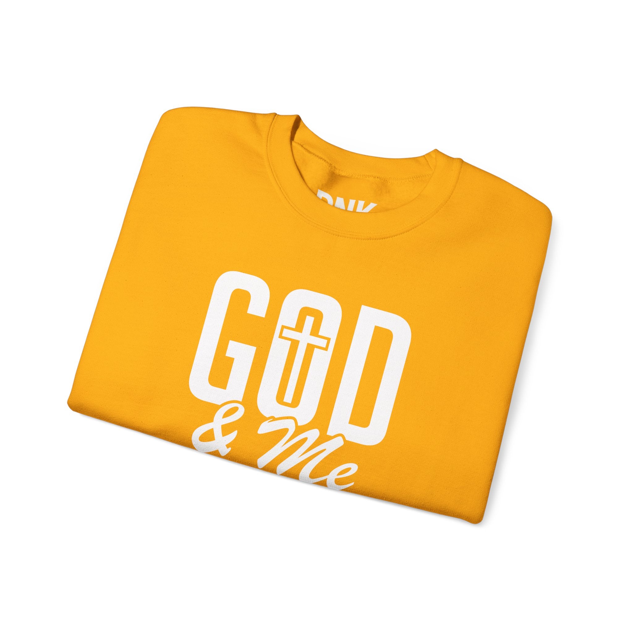 God & Me Sweatshirt | Cross Back Christian Sweater| Religious Gift| God Sweatshirt| God Is Good| Faith Sweate| Jesus Lover