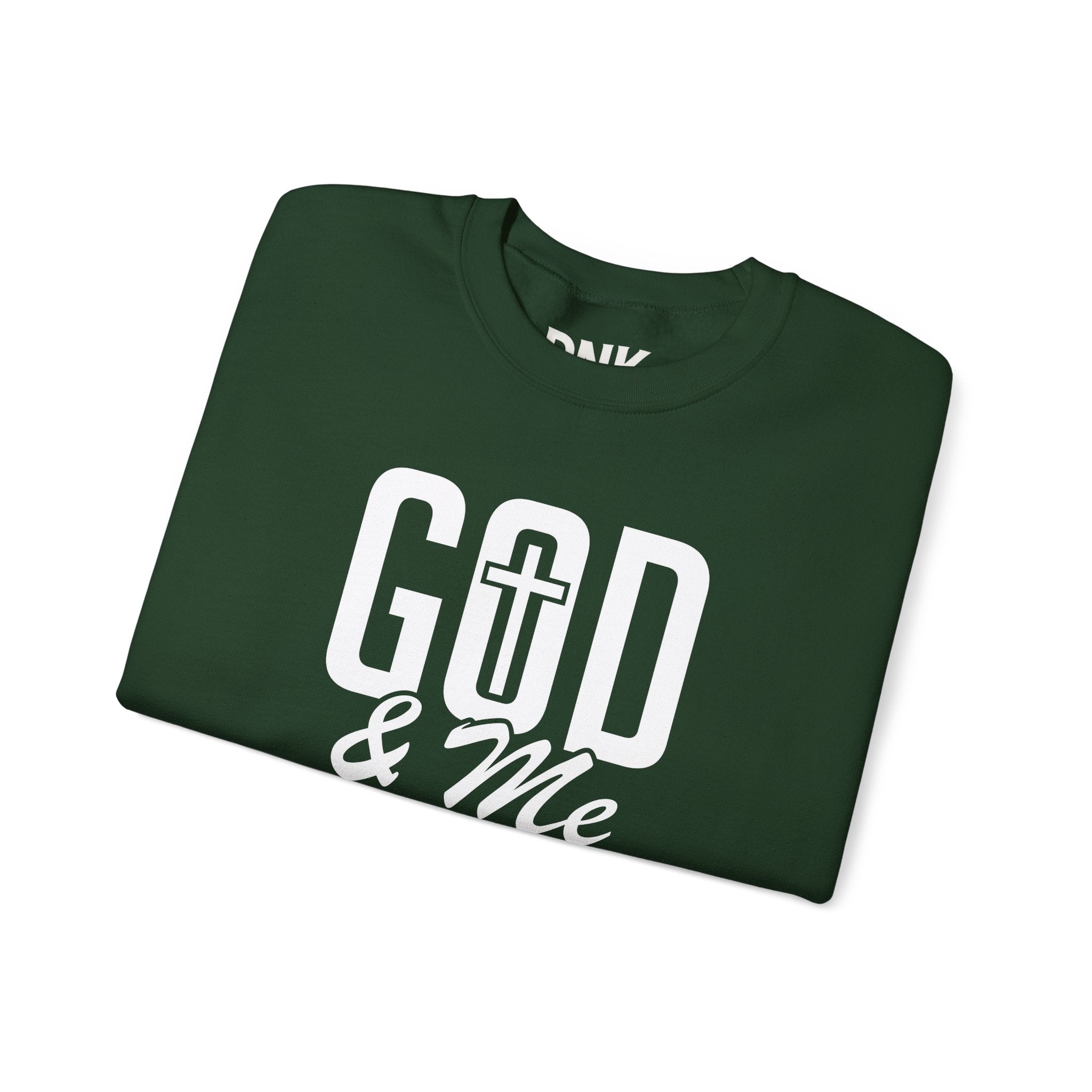 God & Me Sweatshirt | Cross Back Christian Sweater| Religious Gift| God Sweatshirt| God Is Good| Faith Sweate| Jesus Lover